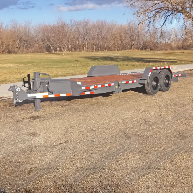 Snake River 21 ft low-deck tilt Flatbed Trailer